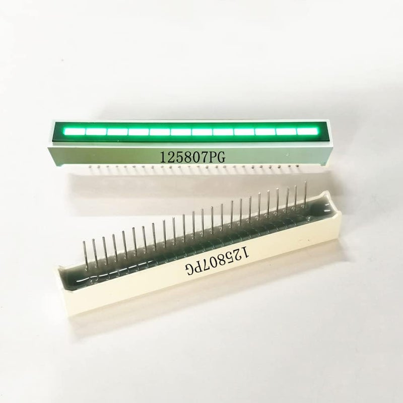 Taidacent 5 Pcs 12 Segments Bar Graph LED Digital Display Tube Digital LED Light Bar 12 Grid Light Indicator Bar 58 * 7 * 8mm LED Column Light (4 Segments Red 4 Grid Yellow 4 Grid Chartreuse Green) - Image 2
